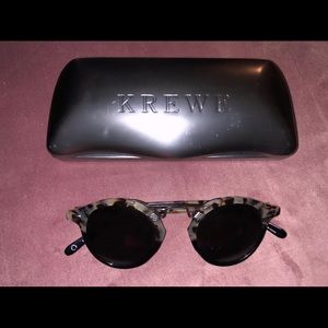 KREWE ST LOUIS SUNGLASSES GREY TORTOISE SHELL
